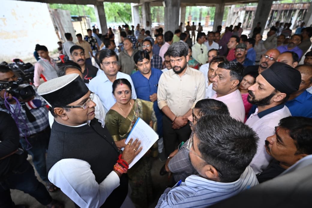 गोविंदपुरा में बन रहा शिक्षा का नया आयाम: मंत्री विश्वास सारंग ने शासकीय सांदीपनि विद्यालय निर्माण कार्य का लिया जायजा
